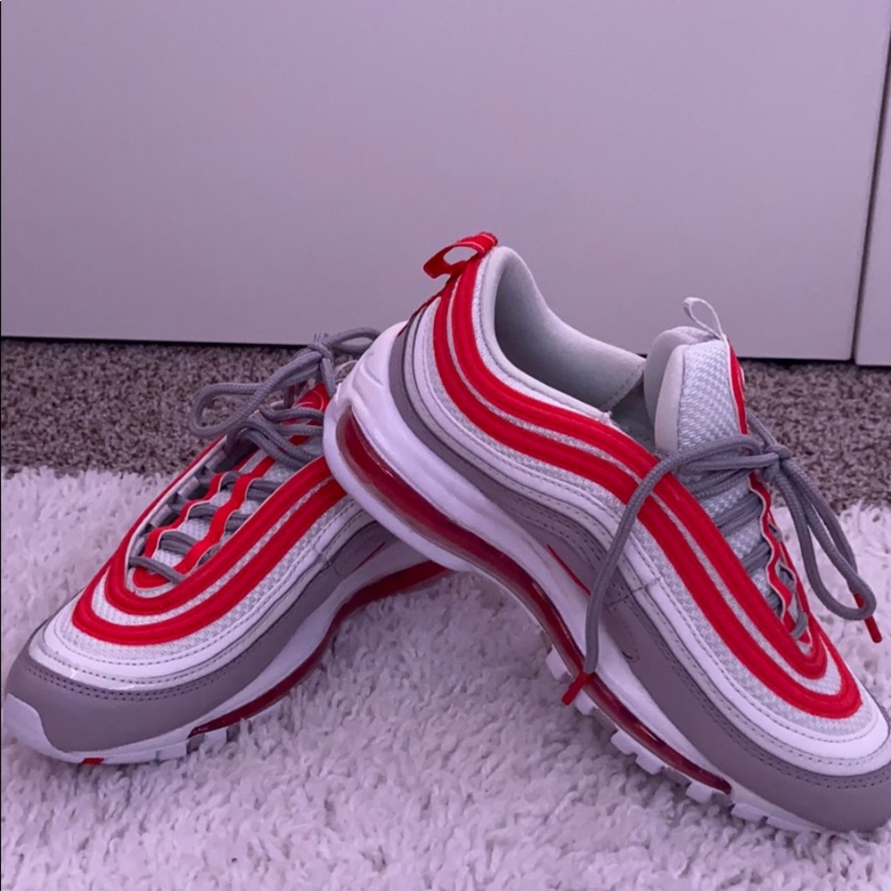 {New!} Nike Air Max 97 ‘Platinum Tint Red’